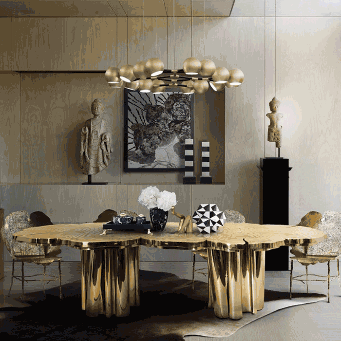 Gold Dining Table